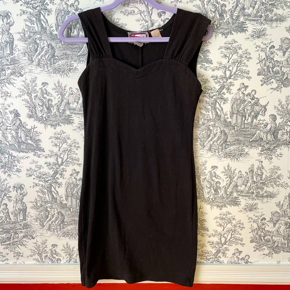 Classic black mini dress